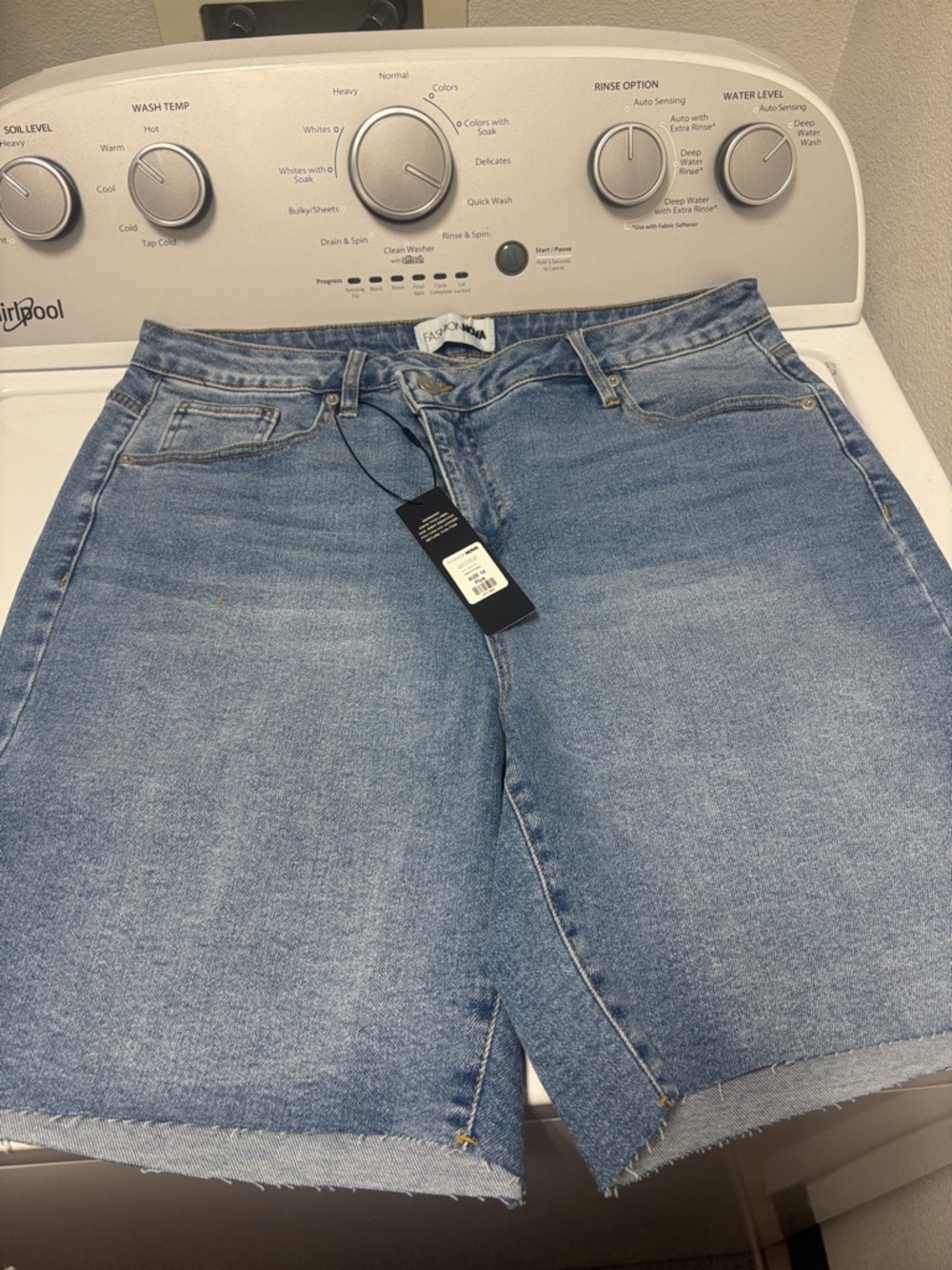 Fashion Nova Light Blue Denim Shorts with Tag